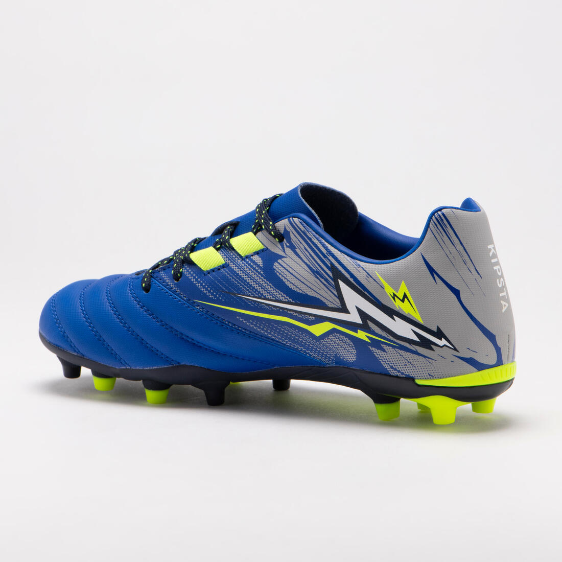 CHAUSSURES DE RUGBY MOULÉES TERRAIN SEC R500 ENFANT bleu indigo