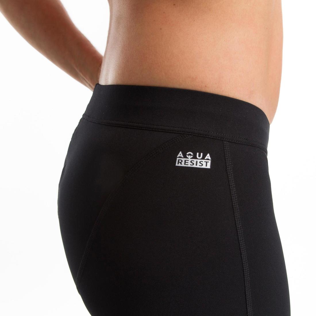 Bas de maillot de bain short jammer Aquafitness femme Anna noir