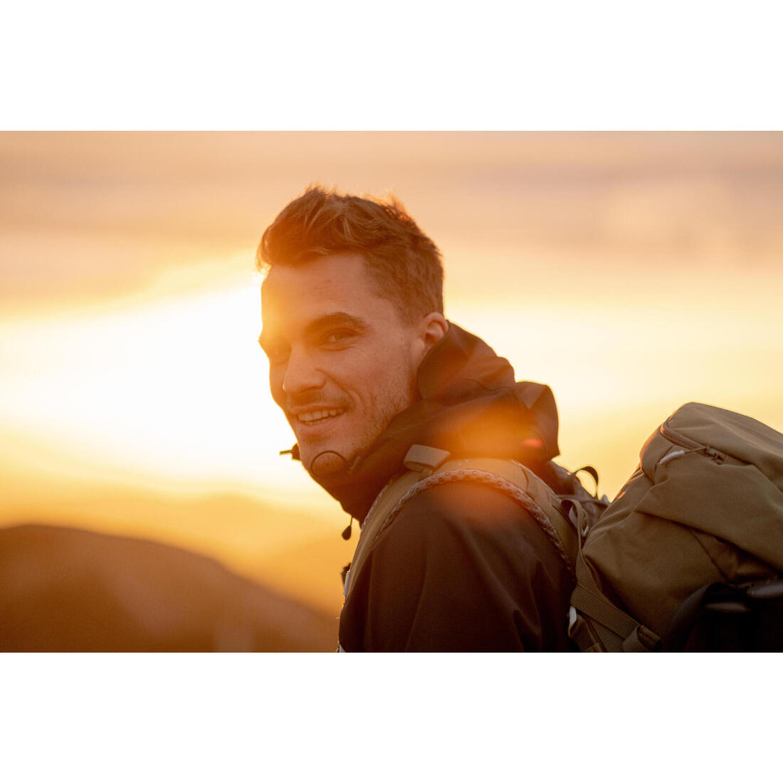 Veste légère imperméable de randonnée - mh500 - homme