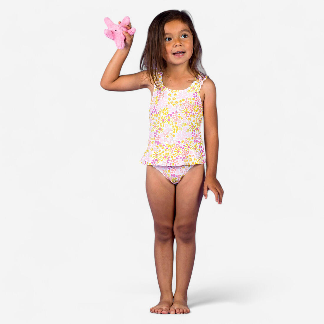 Maillot de bain 1 pièce bébé fille jupette