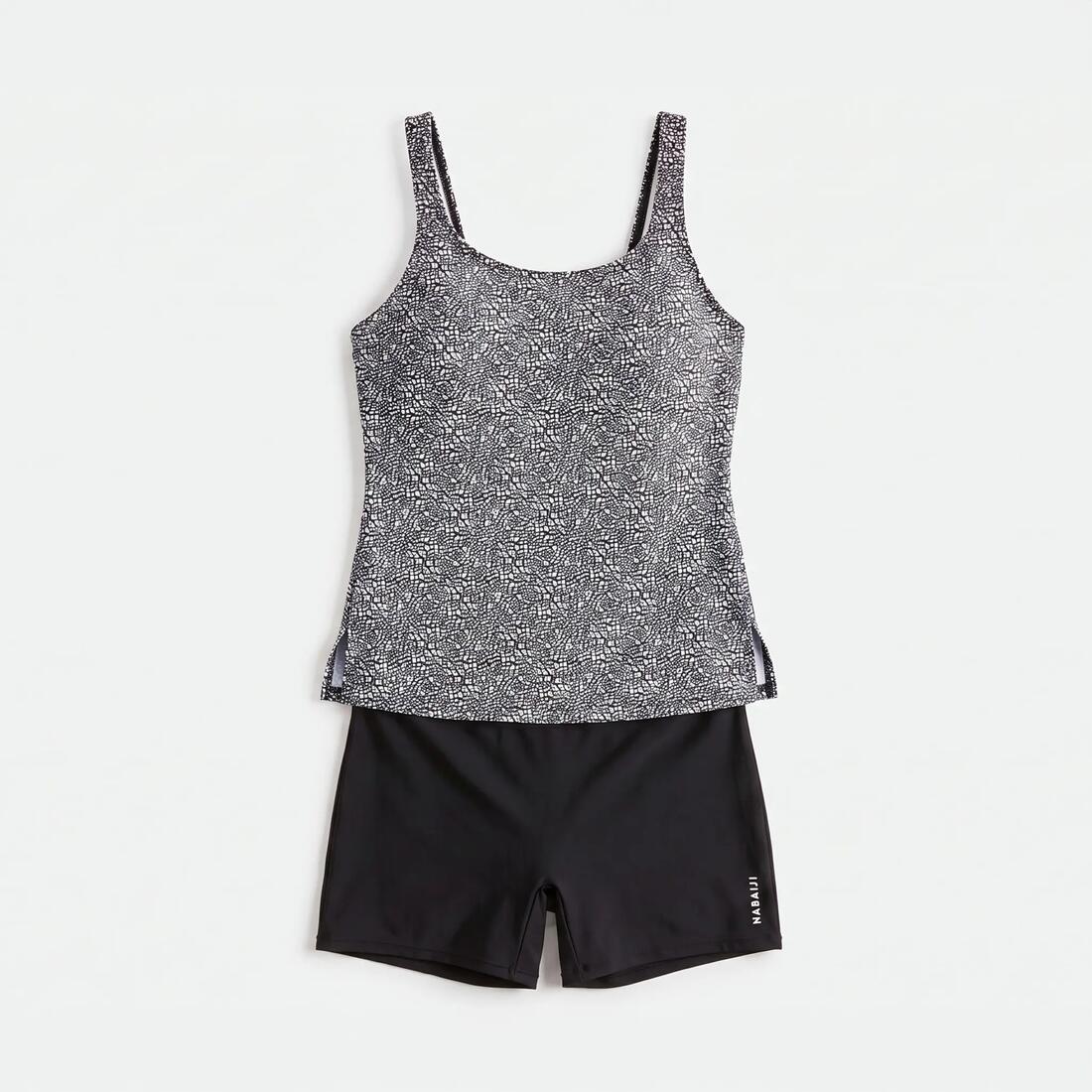 Maillot de Bain Femme 1 Pièce Tankini Shorty HEVA Leo