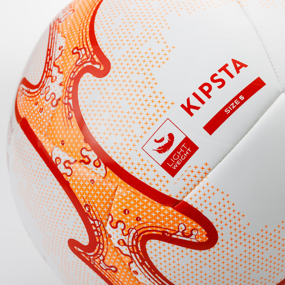 BALLON DE BEACH SOCCER HYBRIDE  LIGHT TAILLE 5 BLANC / ORANGE