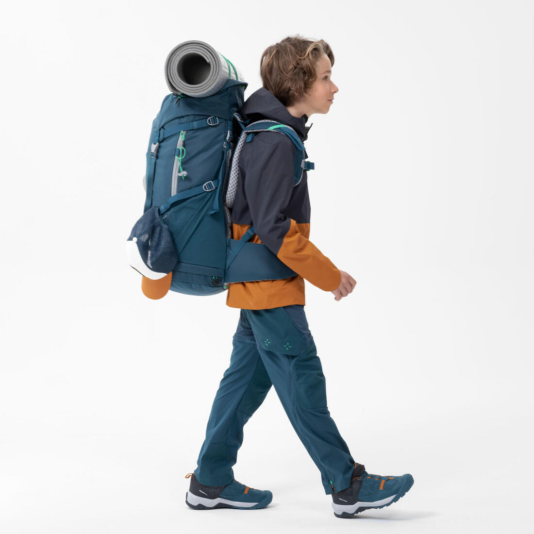 Sac à dos de randonnée 40+10L confortable et ventilé enfant, MH900