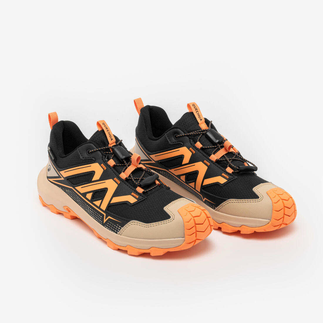 Chaussures de randonnée imperméables enfant du 35 au 38, Crossrock lacets