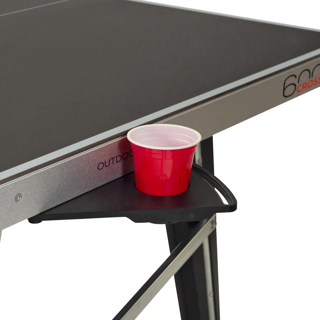 TABLE DE PING PONG EXTÉRIEURE 600X GRISE