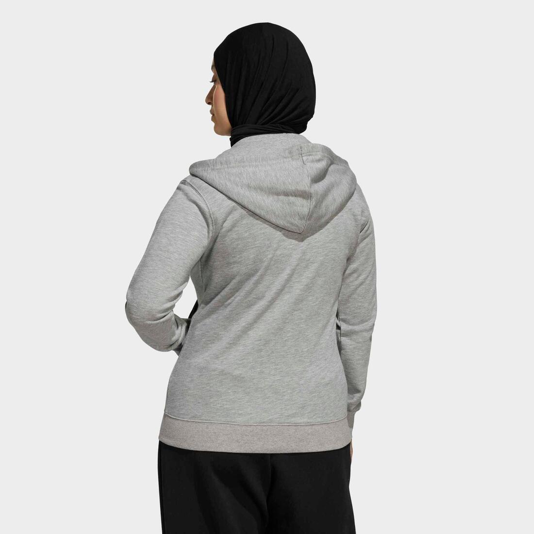 Sweat à capuche zippé de fitness femme
