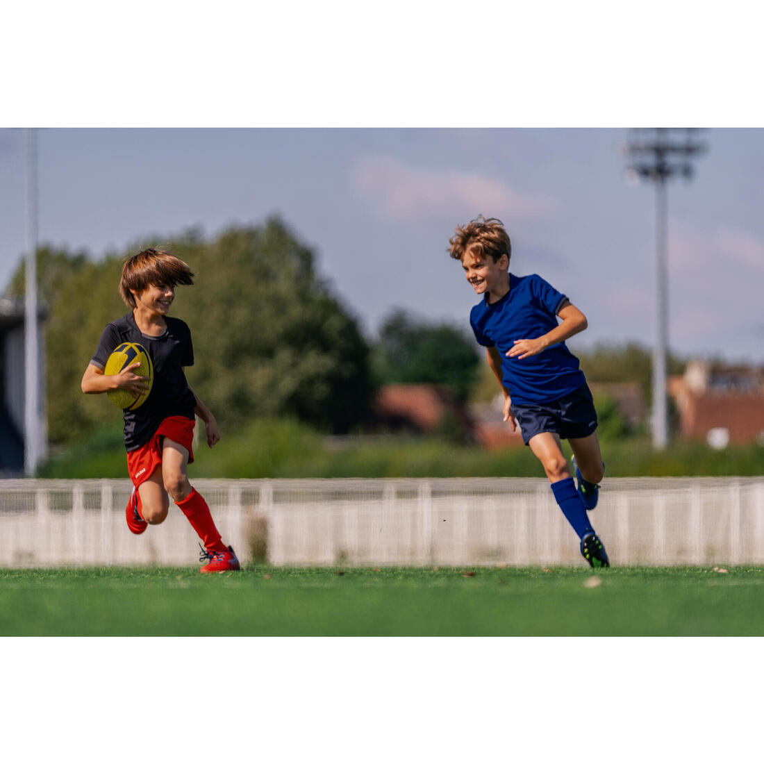 Chaussettes hautes de rugby enfant R500