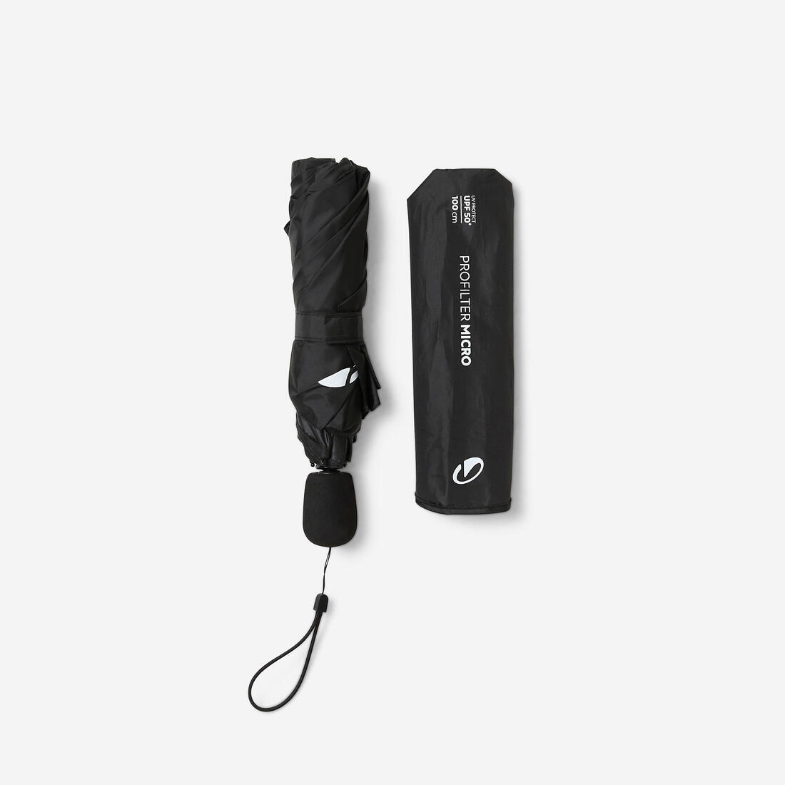 Parapluie Micro 100 cm anti-UV UPF50+, Profilter noir