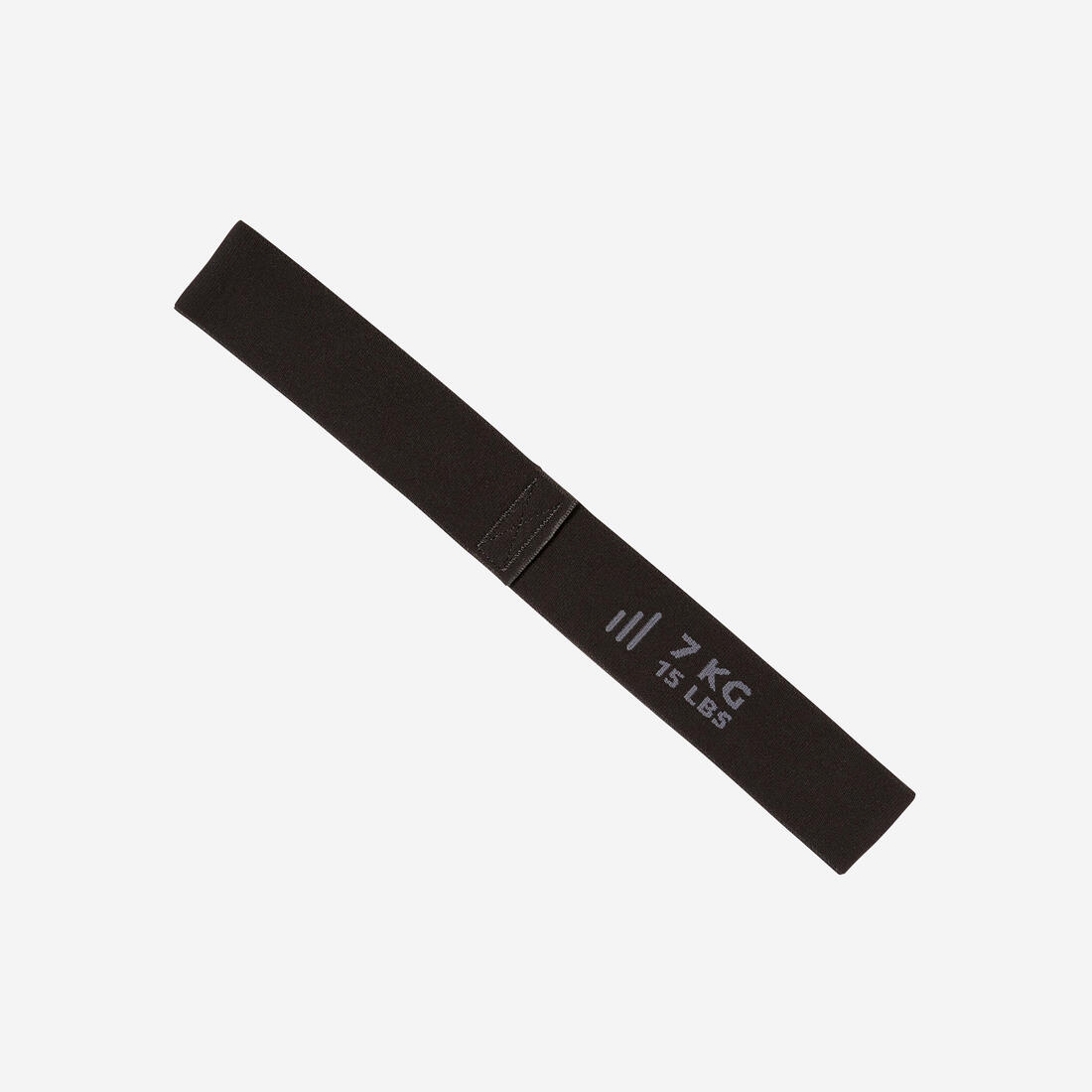 Mini bande élastique fitness résistance 7kg  Textile - Noire