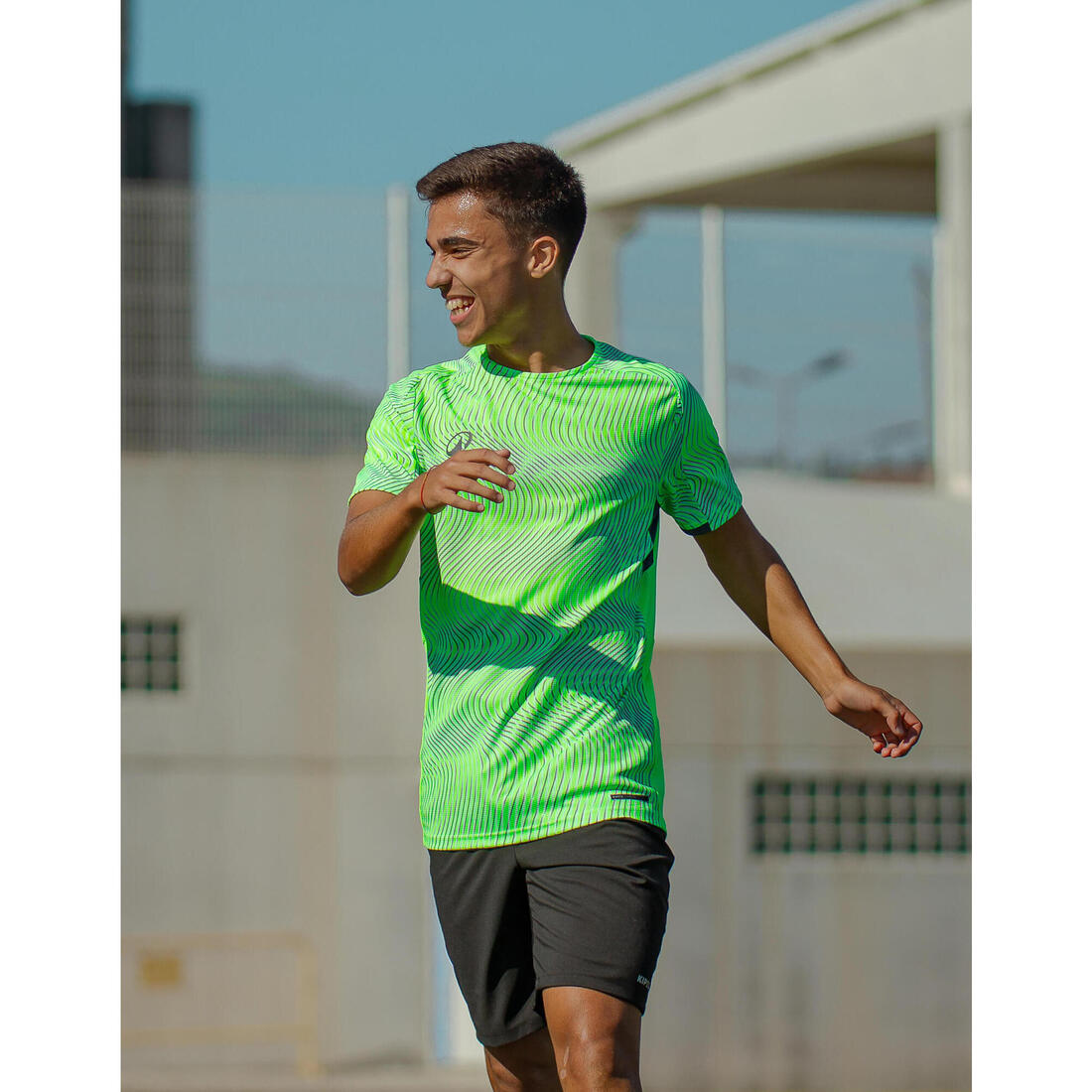 MAILLOT DE FOOTBALL ADULTE MANCHES COURTES VIRALTO TOPO ROSE FLUO &