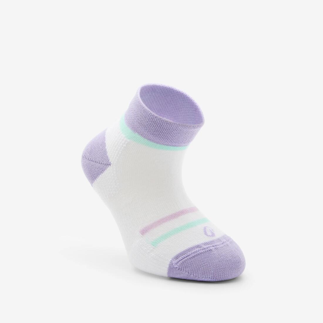 Chaussettes de sport courtes enfant, violet et