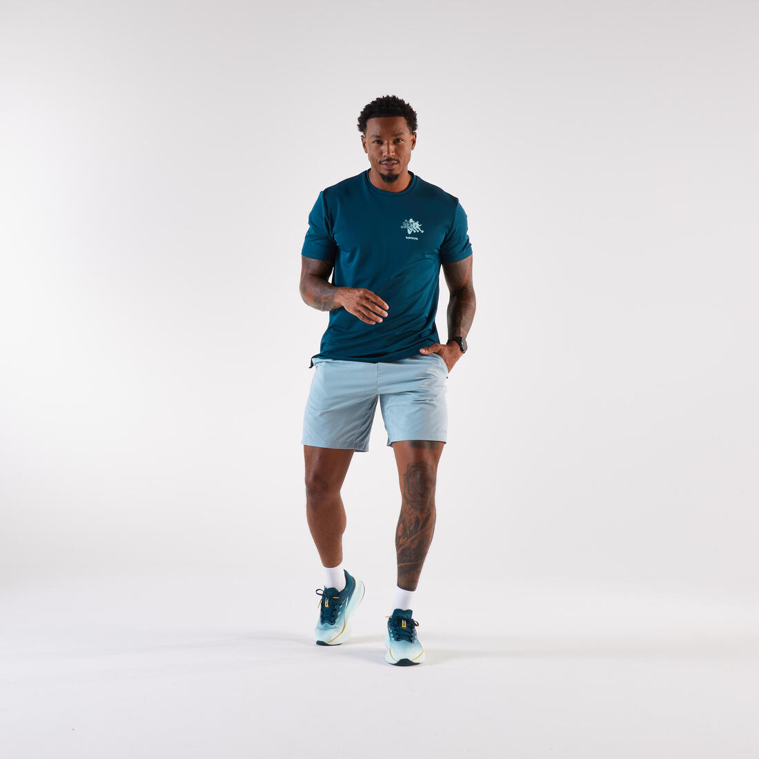 T-shirt running respirant Homme,  Kiprun Run 500