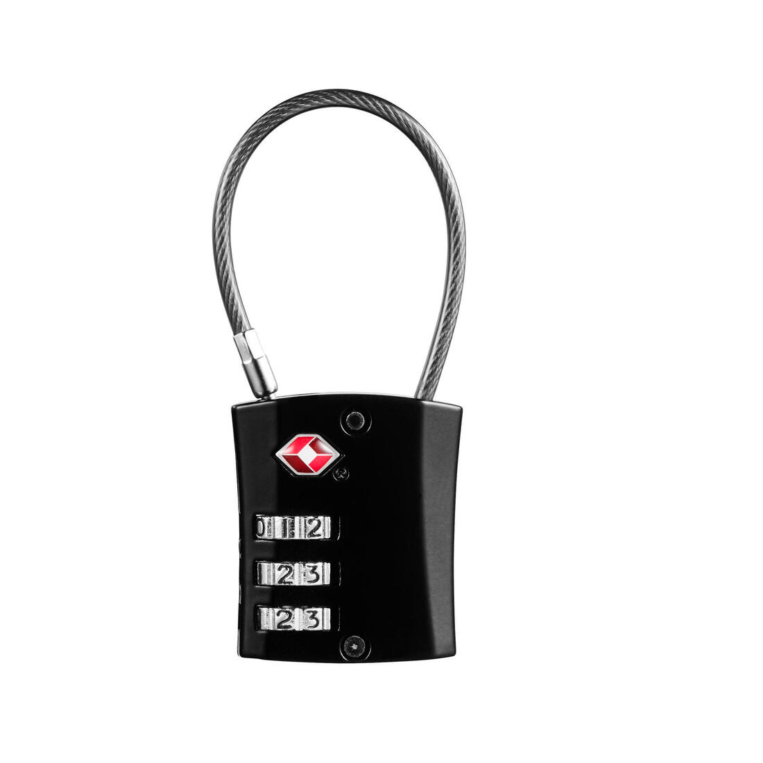 Cadenas à code de voyage câble, Travel TSA noir