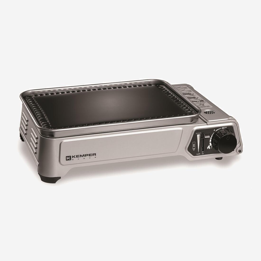 Plancha à gaz de camping kemper smart plancha
