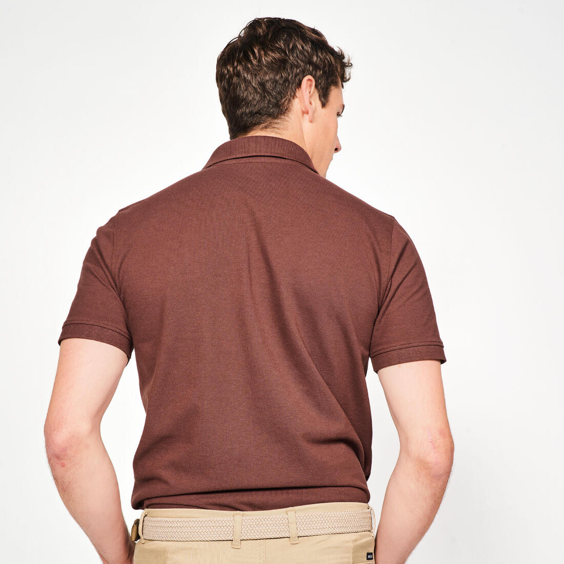Polo de golf en coton polyester manches courtes homme, MW500