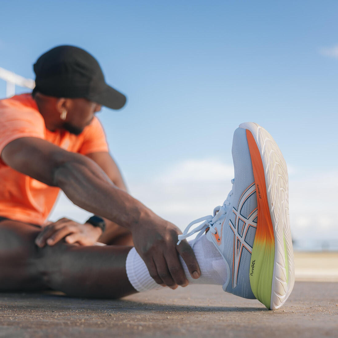 Chaussures de running Homme, Asics Gel Stratus 5 gris et