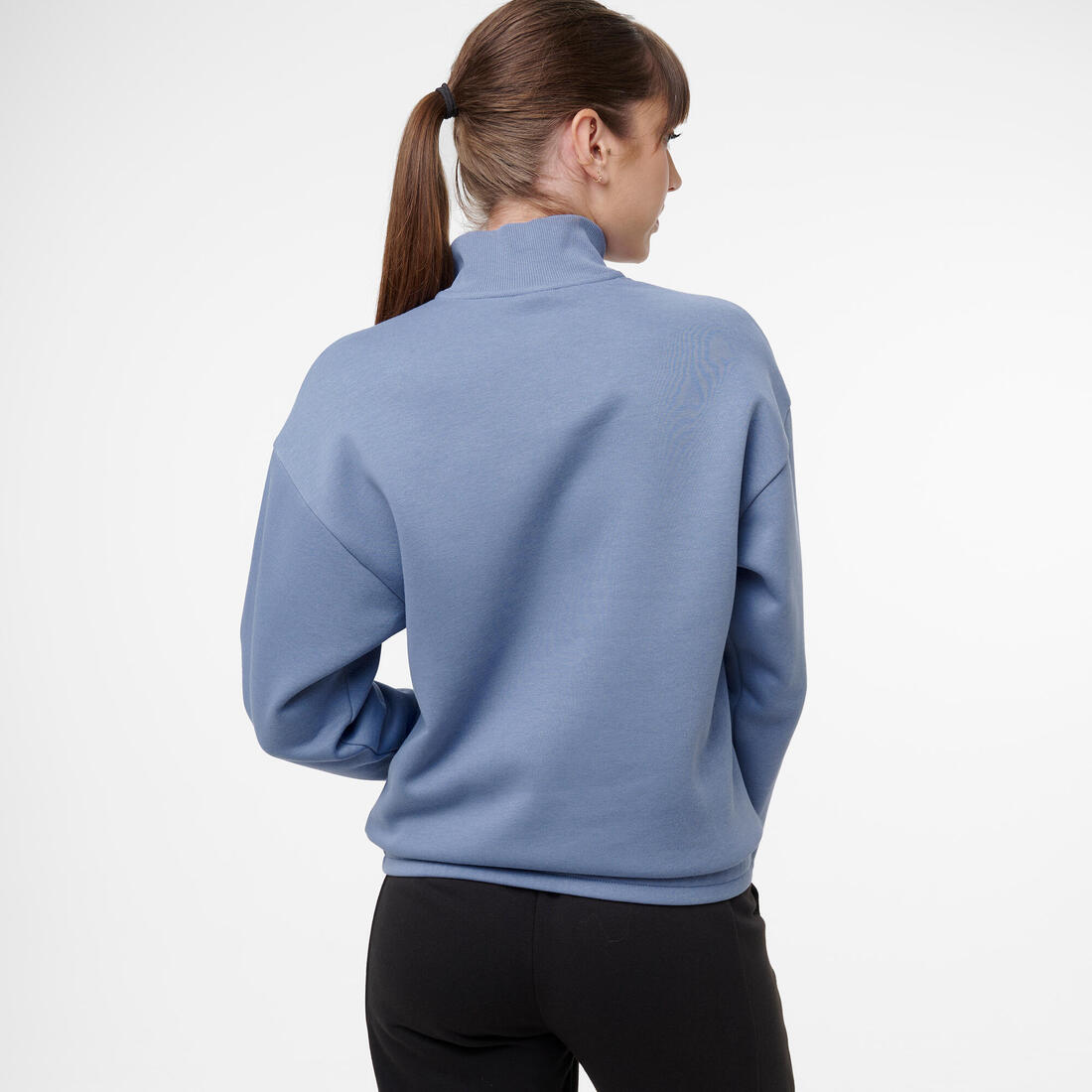 Sweat femme zippé, lavande