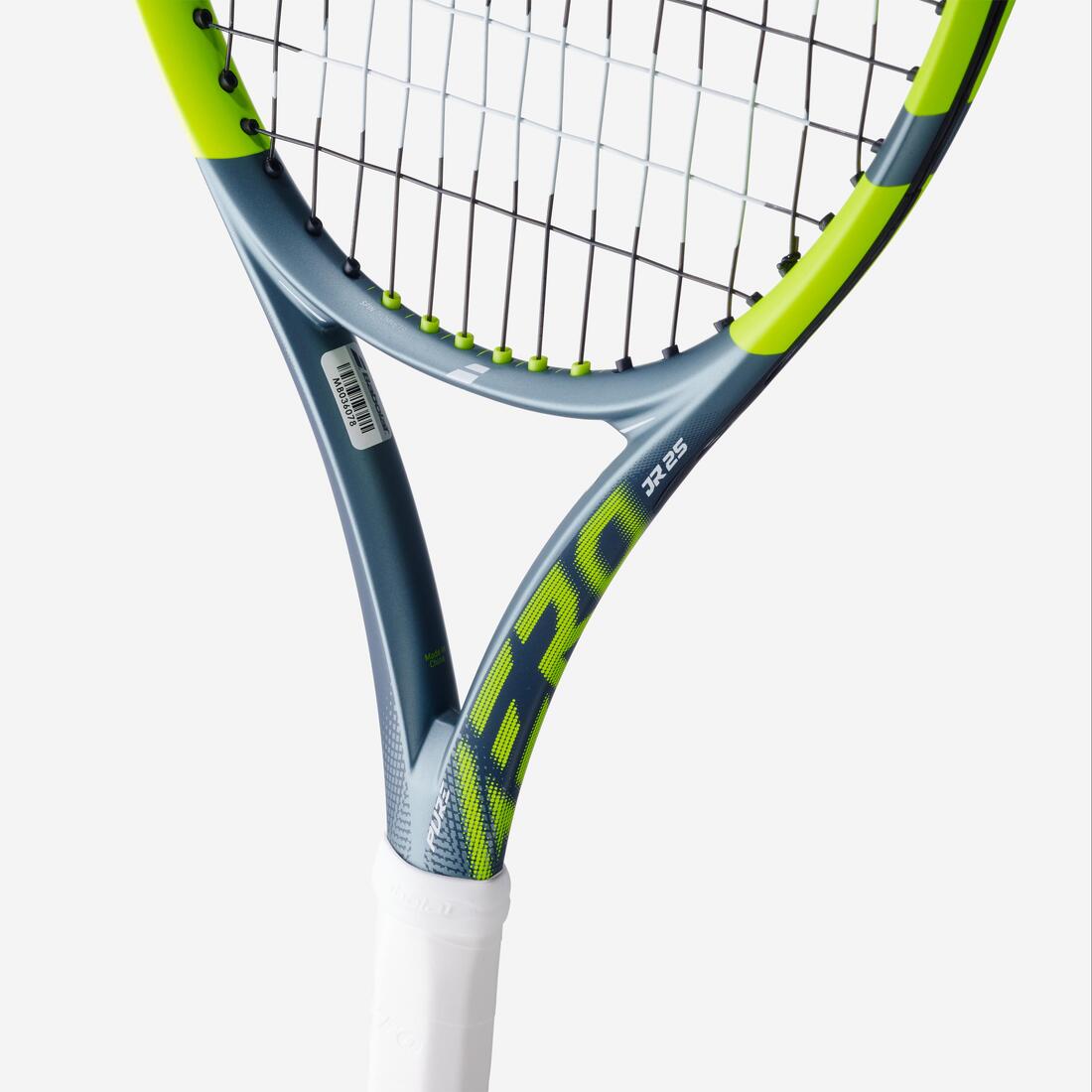 Raquette de tennis enfant 25 pouces, Babolat pure aero jr 25 gris jaune