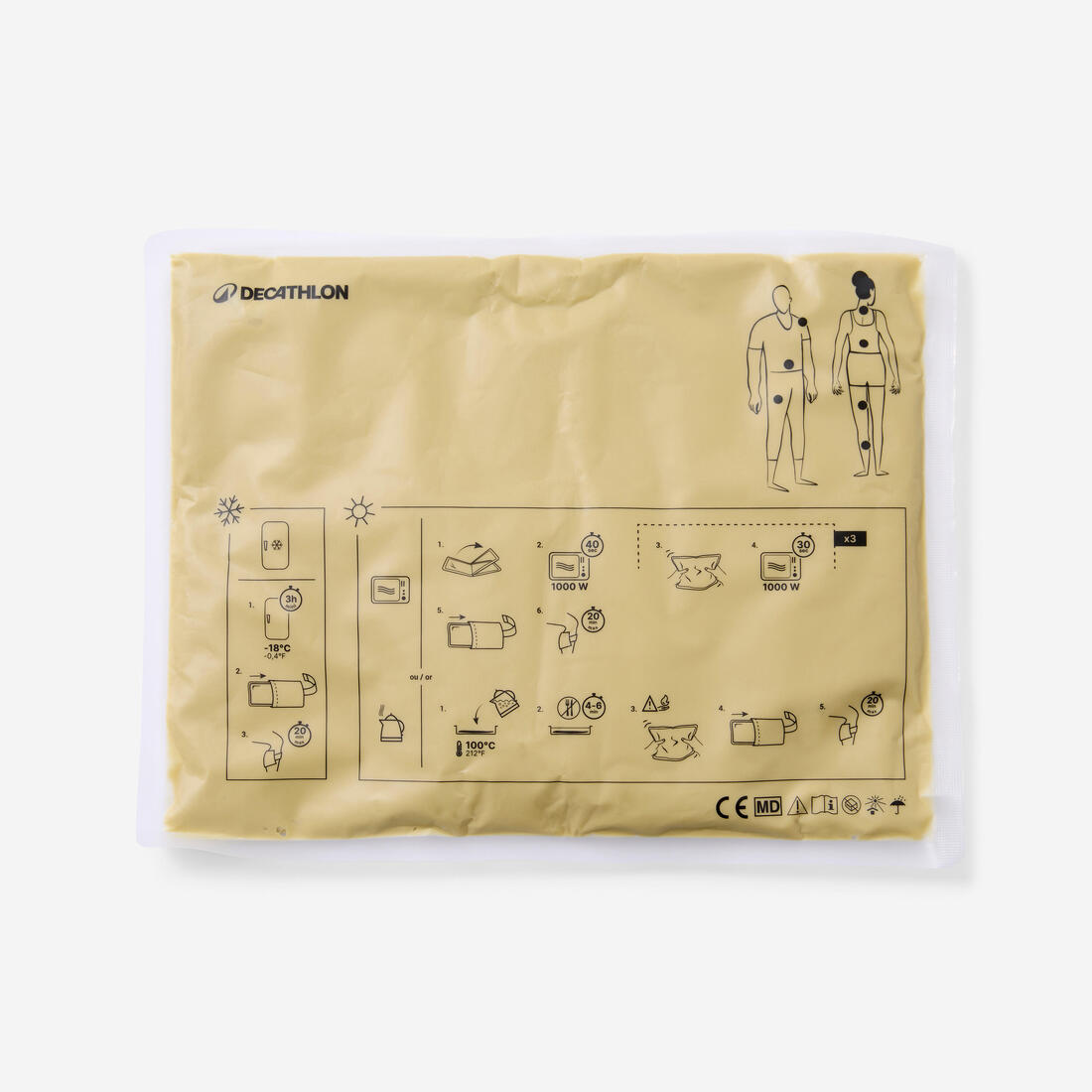 Compresse Chaud/Froid, poche de froid réutilisable - Taille L