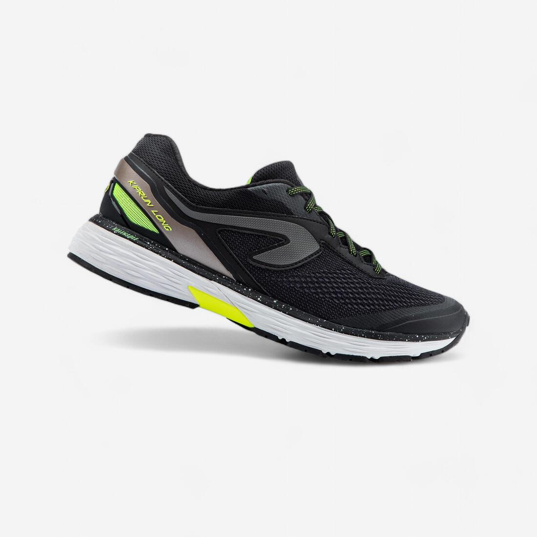 CHAUSSURES DE RUNNING HOMME KIPRUN LONG 2 NOIR JAUNE – noir