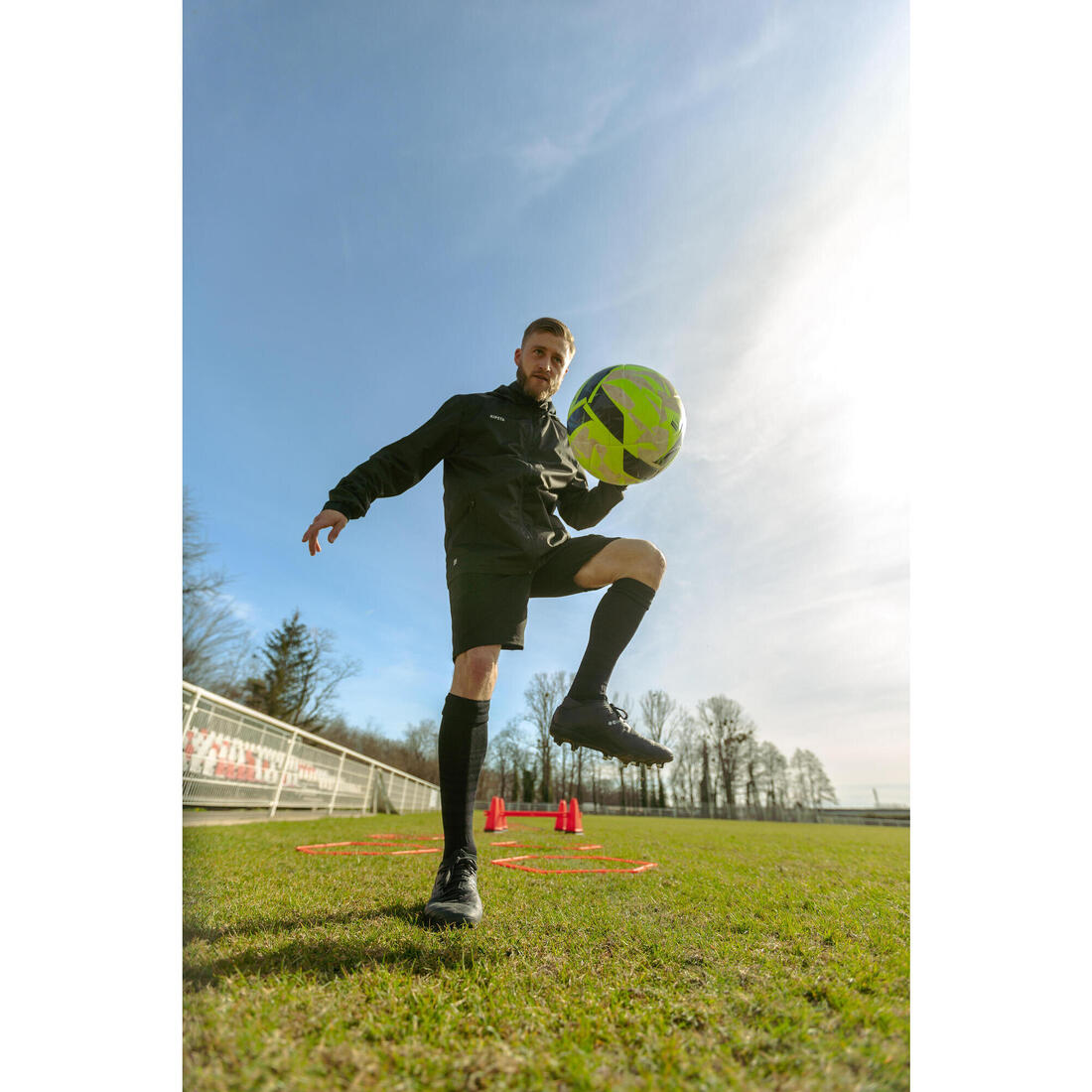 Coupe-pluie de football viralto club noir