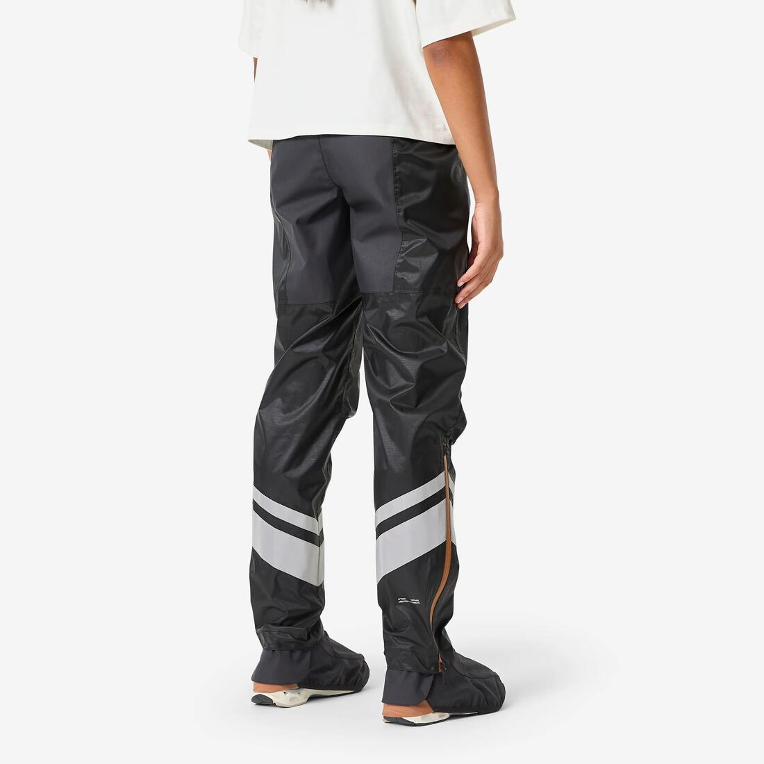 SURPANTALON PLUIE VELO VILLE AVEC COUVRE-CHAUSSURES INTEGREES 540 FEMME NOIR
