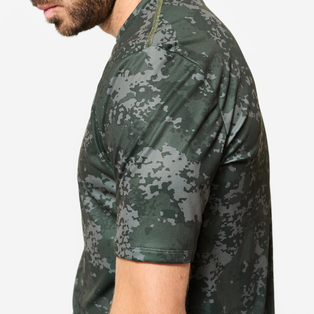 T-shirt de fitness manches courtes respirant col rond homme