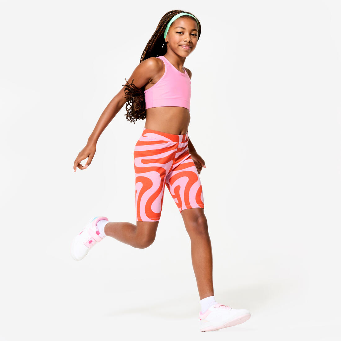 Cycliste multisport coton fille, imprimé