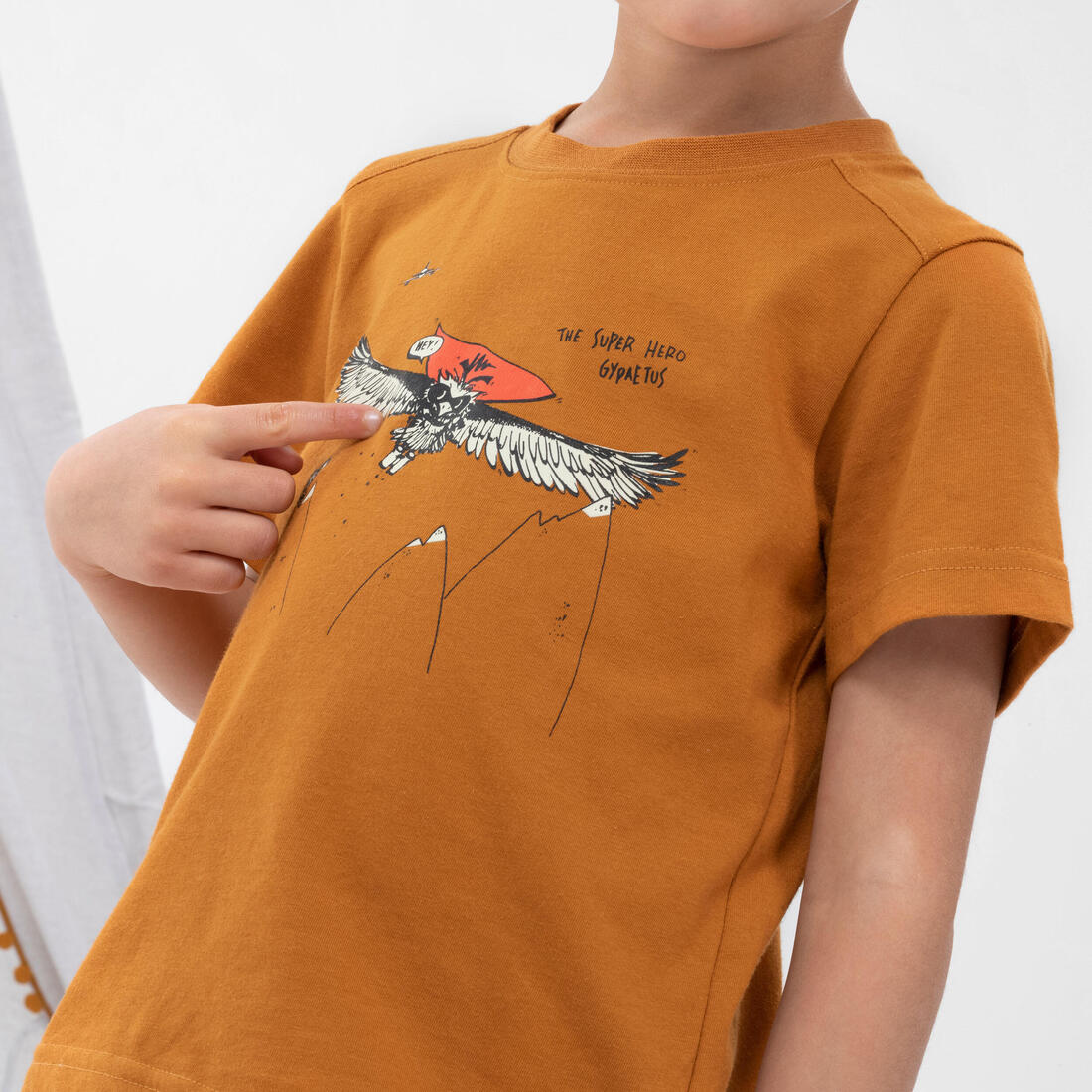 T-shirt de randonnée - MH100 bleu phosphorescent - enfant 2-6 ANS