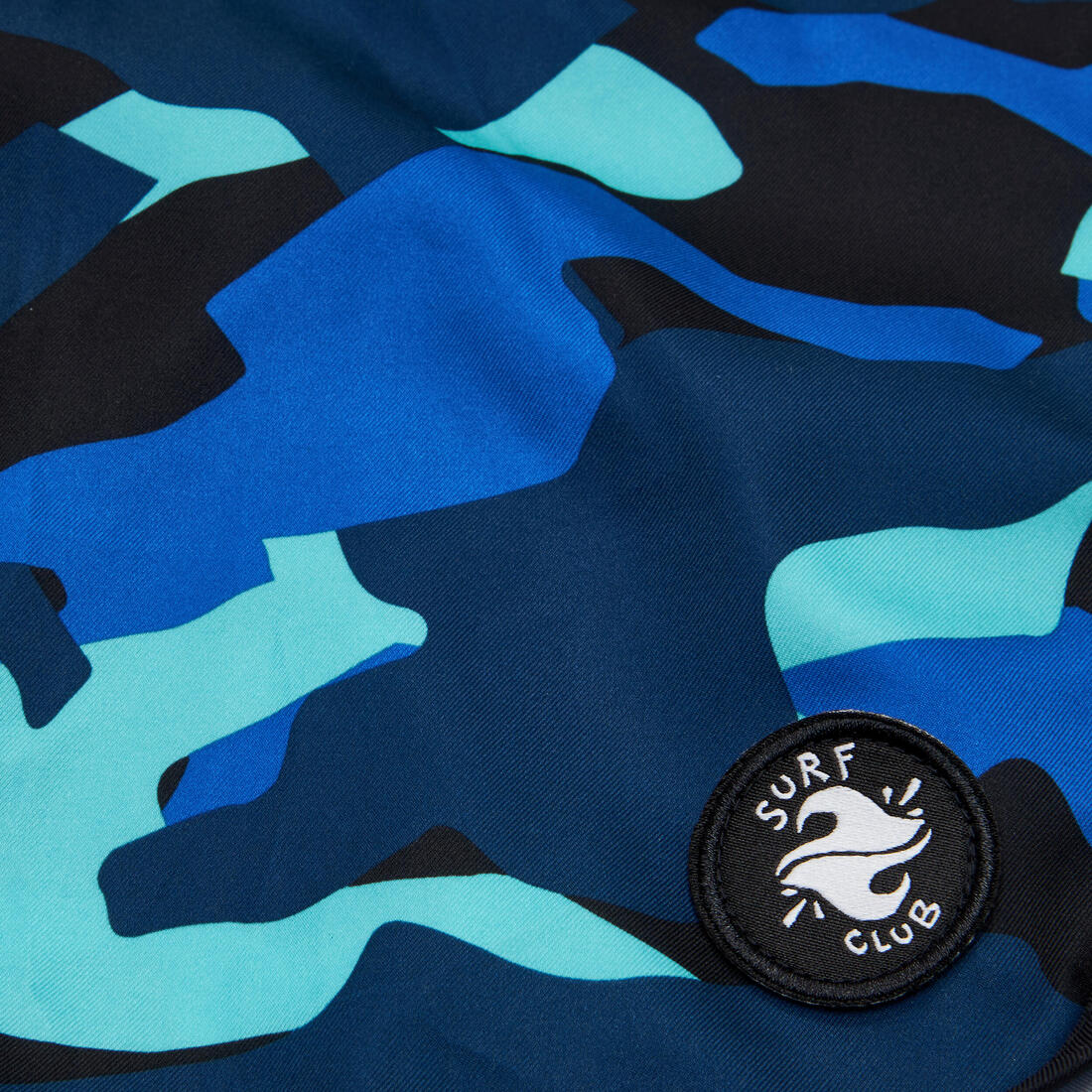 SHORT DE BAIN 500 BLEU CAMO