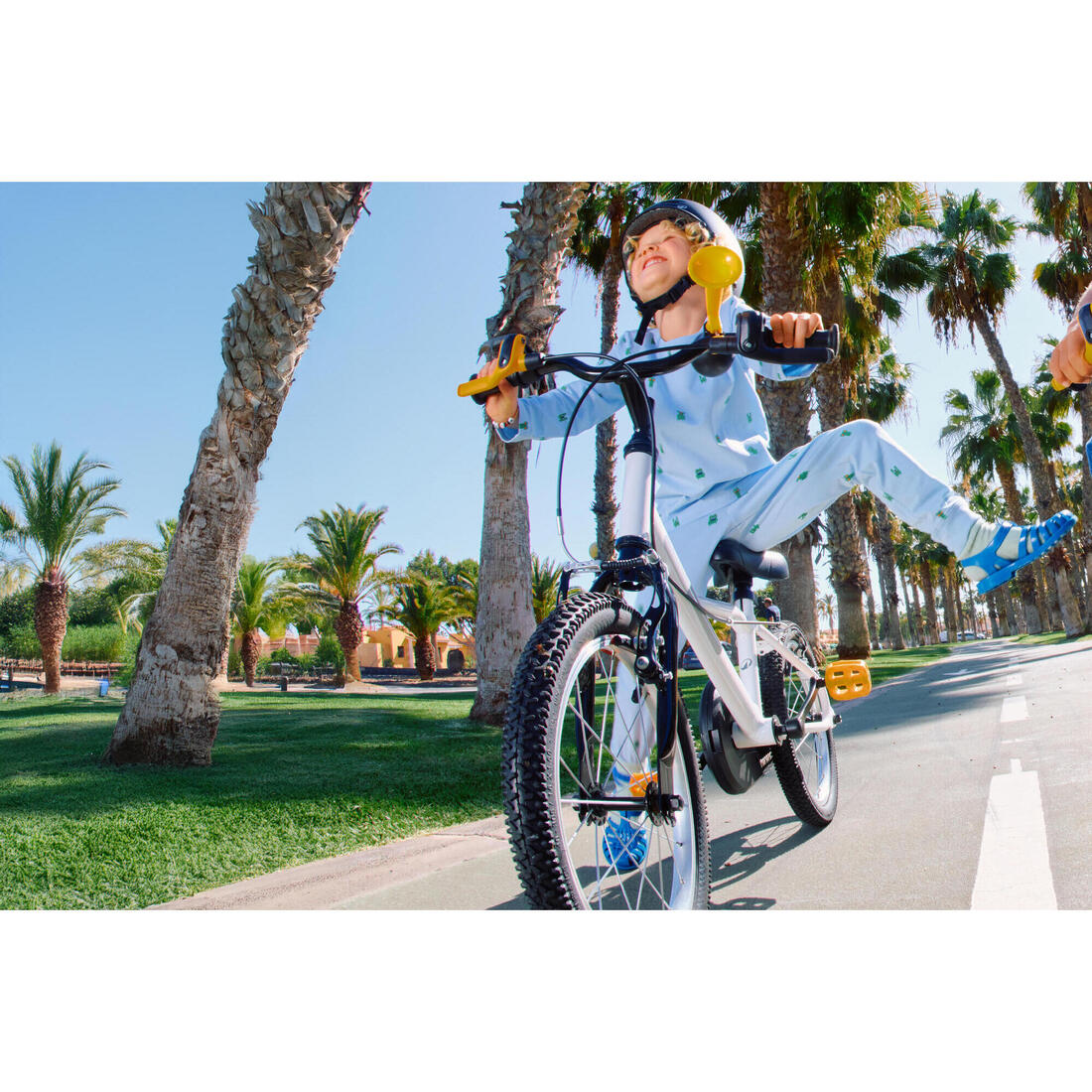 Vélo enfant 16 pouces 4-6 ans, DISCOVER 100 blanc