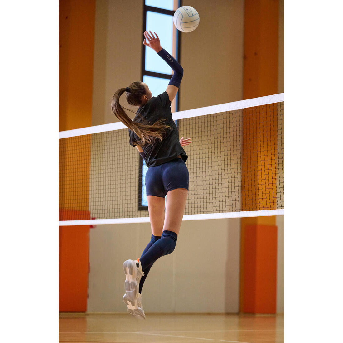 Chaussettes de volley-ball VSK500 High blanches
