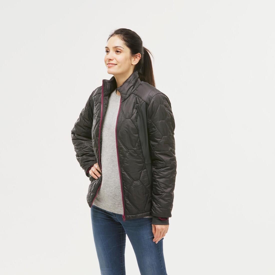Veste 3en1 imperméable de randonnée - sh500 mountain -10°c - femme