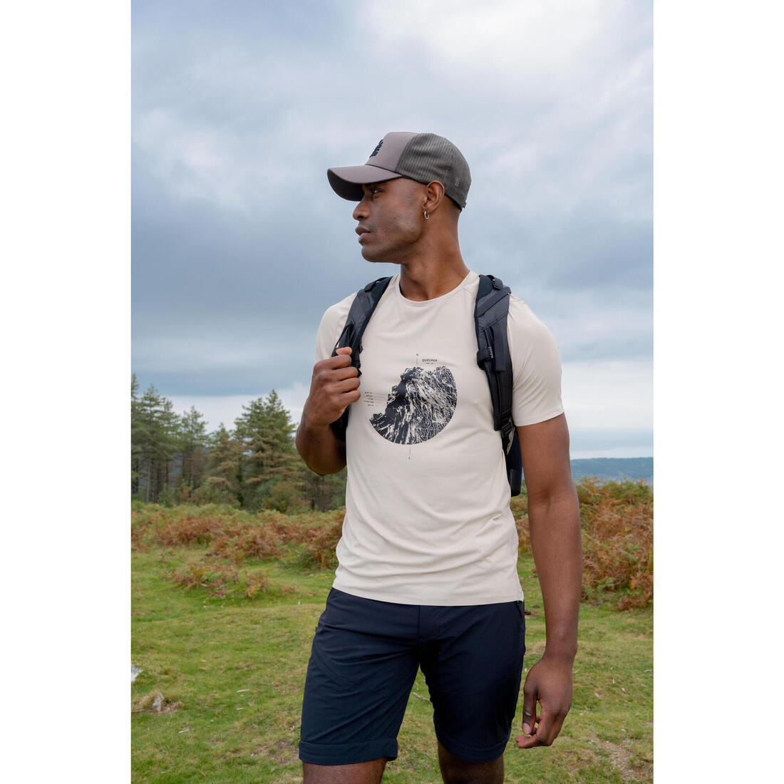 T-shirt de randonnée manches courtes - MH500 - homme