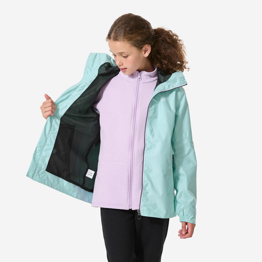 Veste imperméable et coupe vent de voile enfant, 100 navy