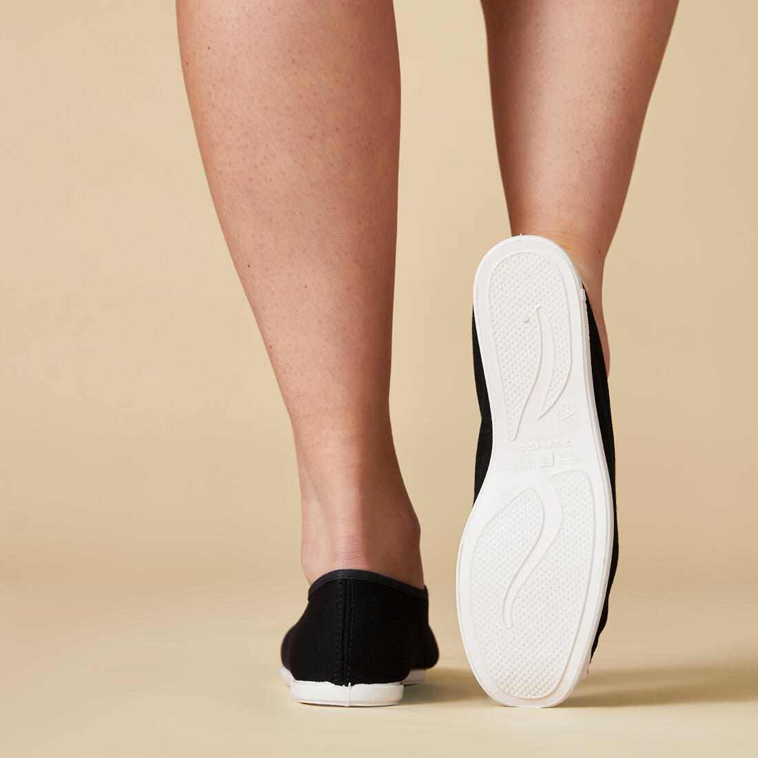 Chaussons gym adulte en tissu