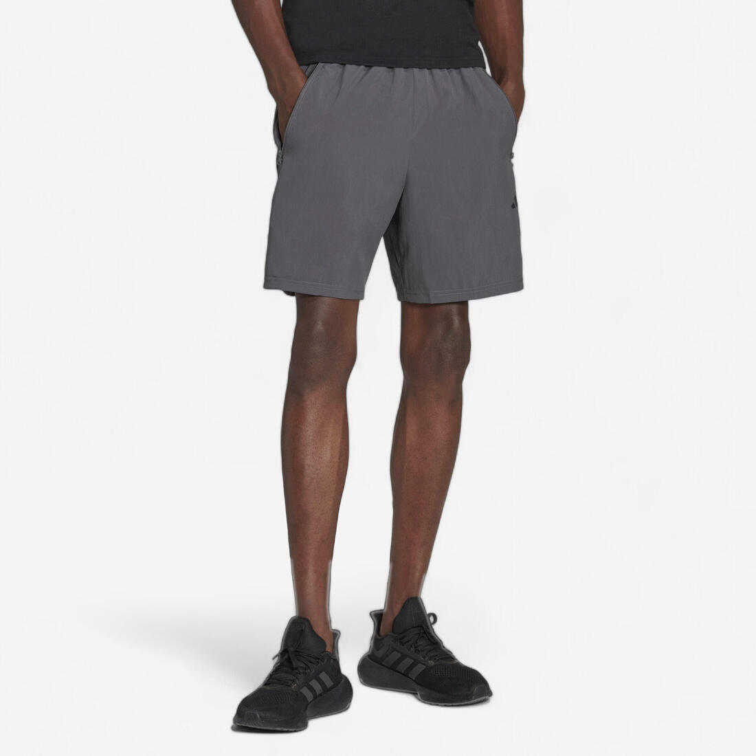 SHORT DE FITNESS CARDIO ADIDAS HOMME GRIS