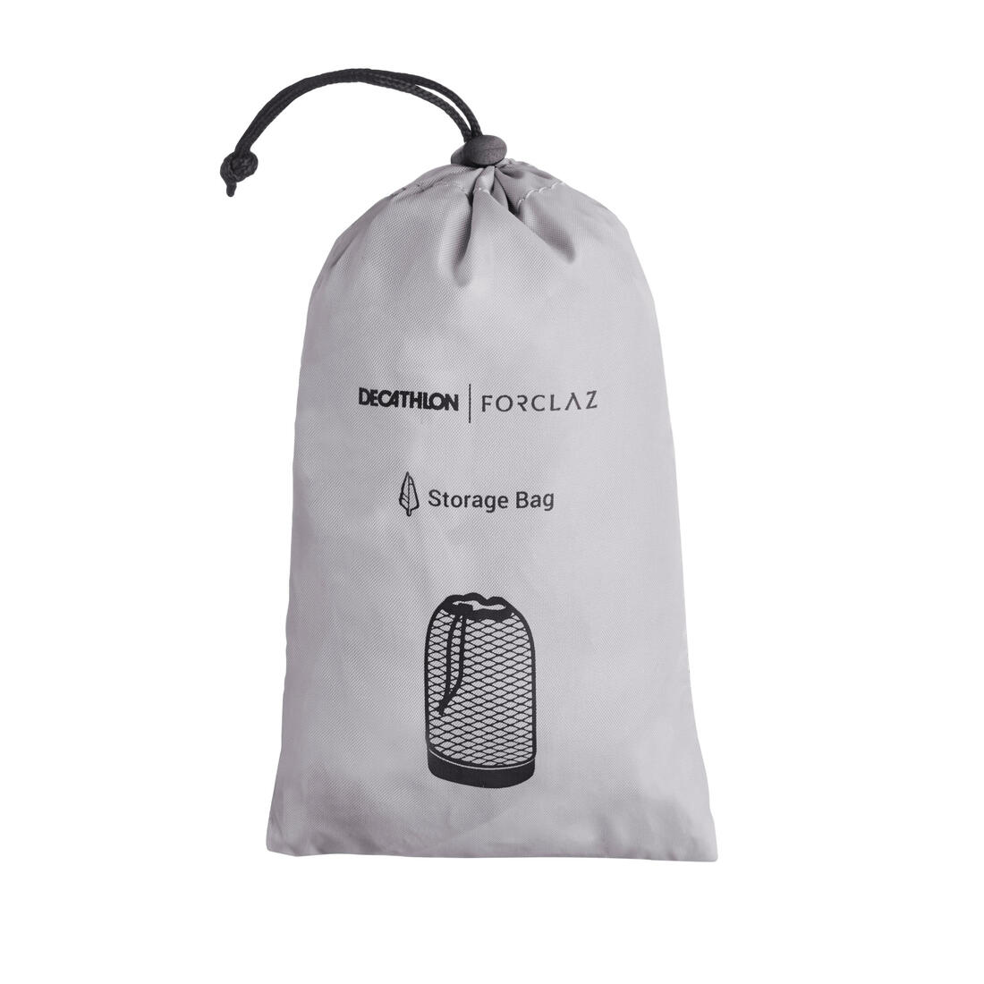 Sac housse de stockage  en mesh pour sac de couchage – gris