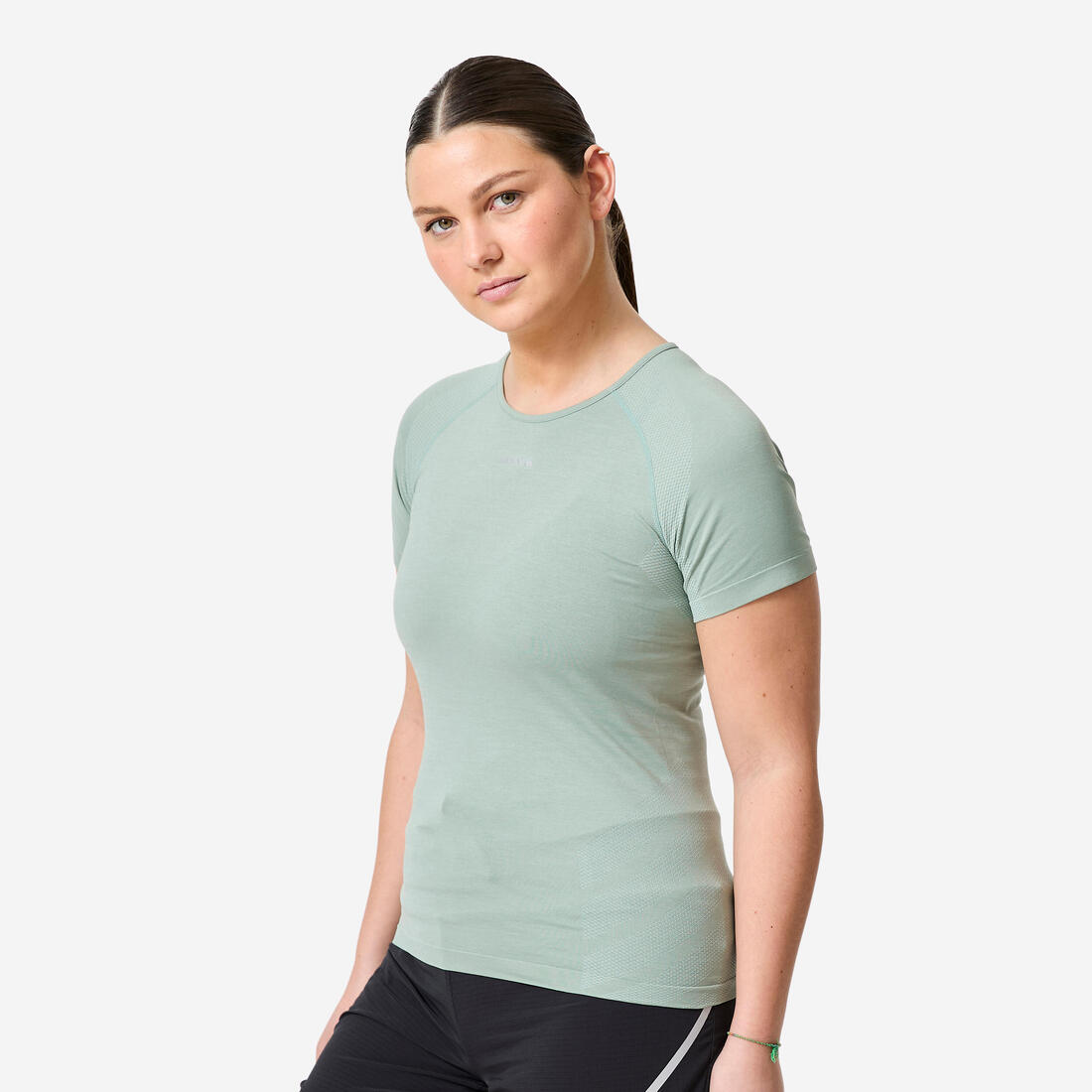 T-shirt running & trail sans couture femme - kiprun run 500 confort slim