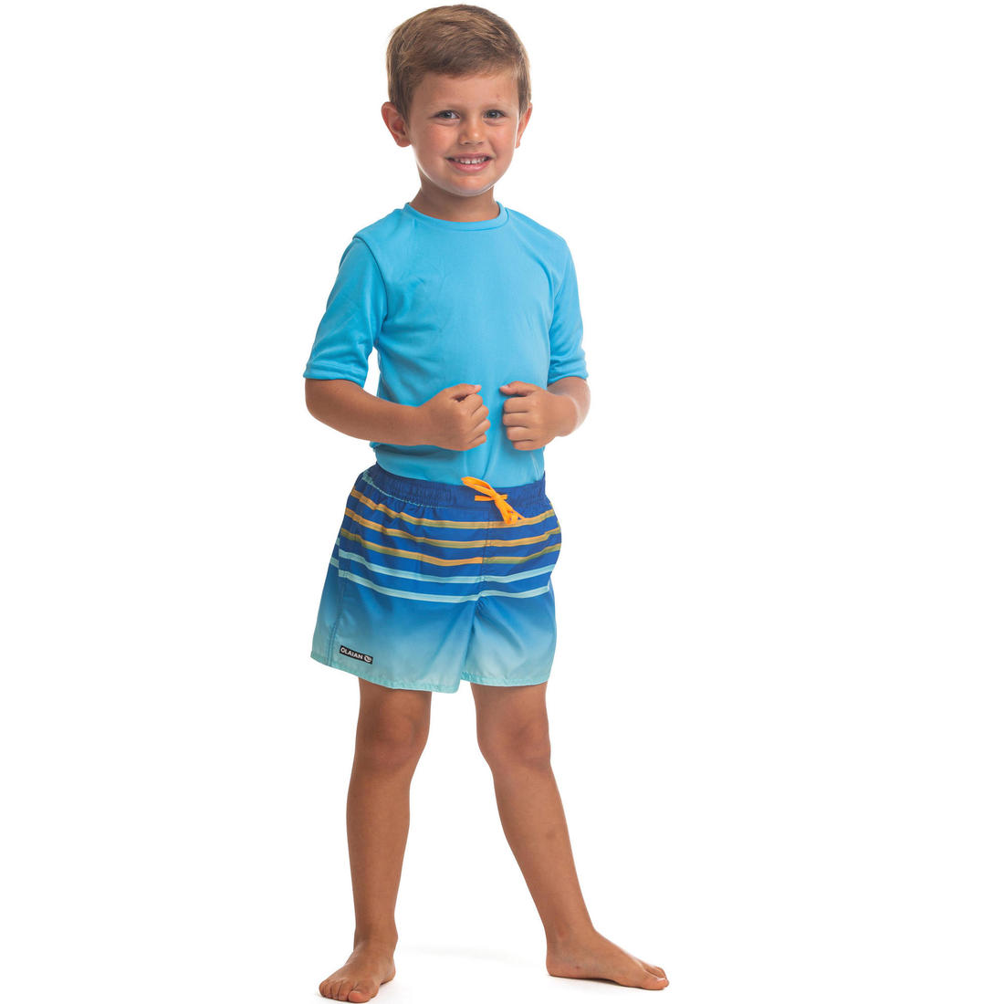 short de bain 100 Kid Rayé