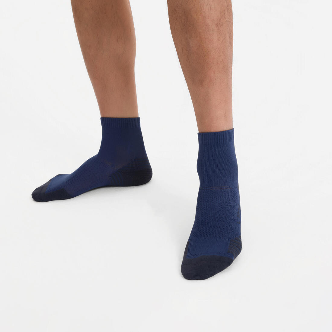 LOT de 2 PAIRES de CHAUSSETTES DE RUNNING RUN500 EPAISSES MID