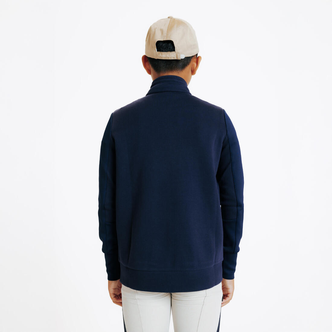 Sweat zippé équitation enfant 500 Marine