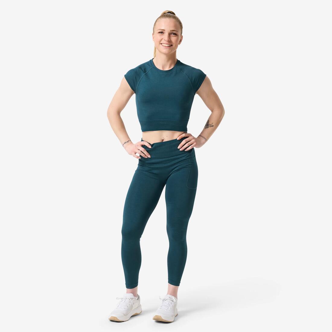 Crop top seamless de musculation femme