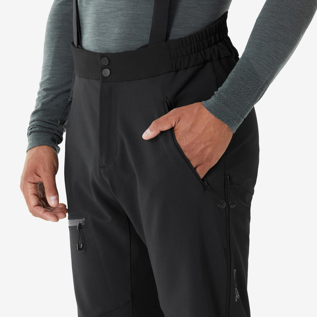 Pantalon alpinisme chaud homme, Alpinism Noir