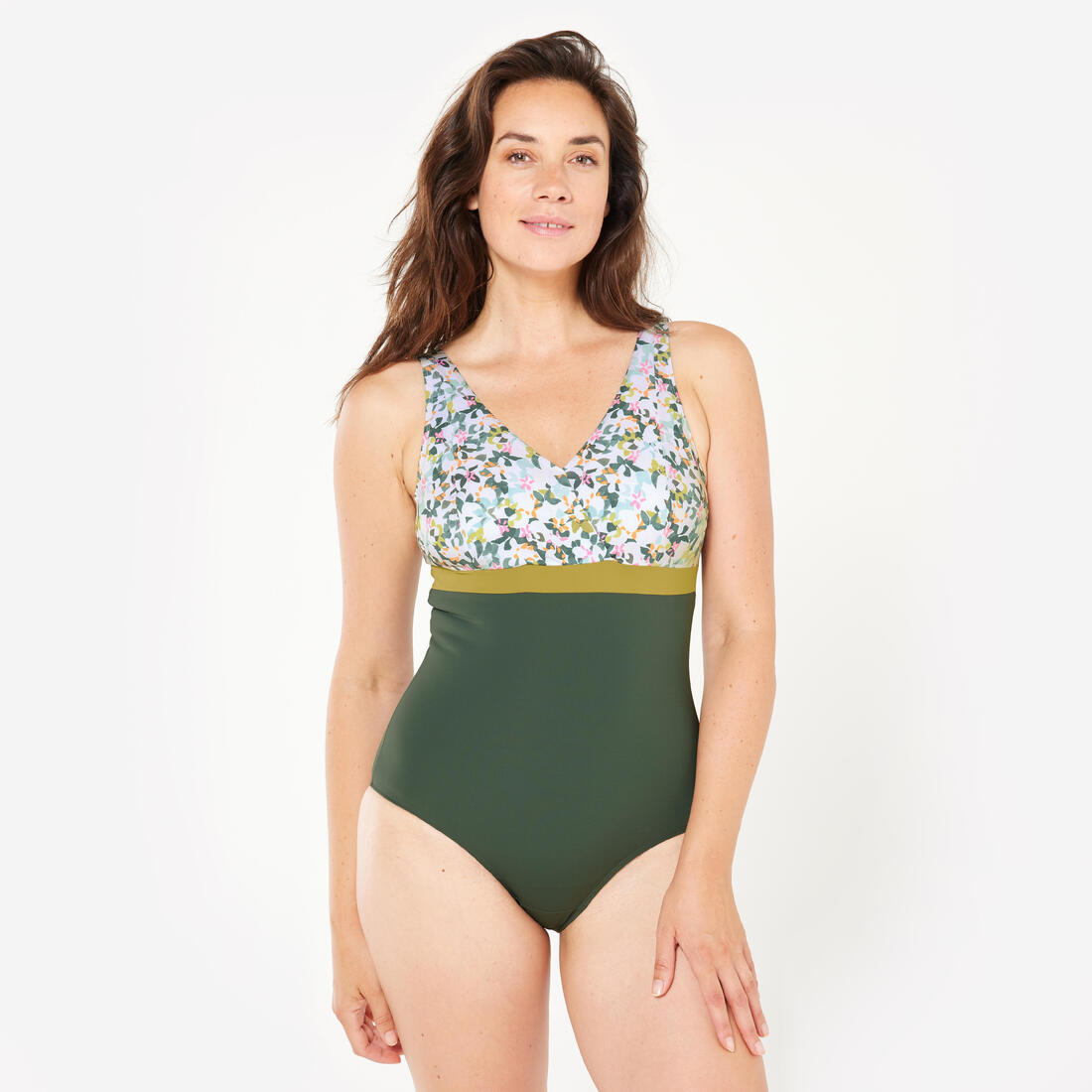Maillot de bain 1 pièce forte poitrine nage loisirs / aquagym femme, Mia
