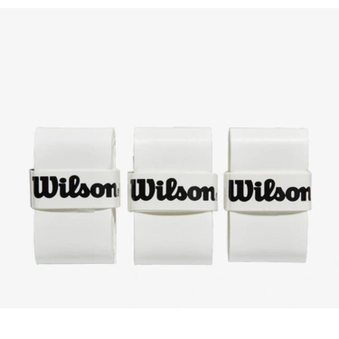Surgrip de padel - Wilson Pro Overgrip blanc (3 unités).
