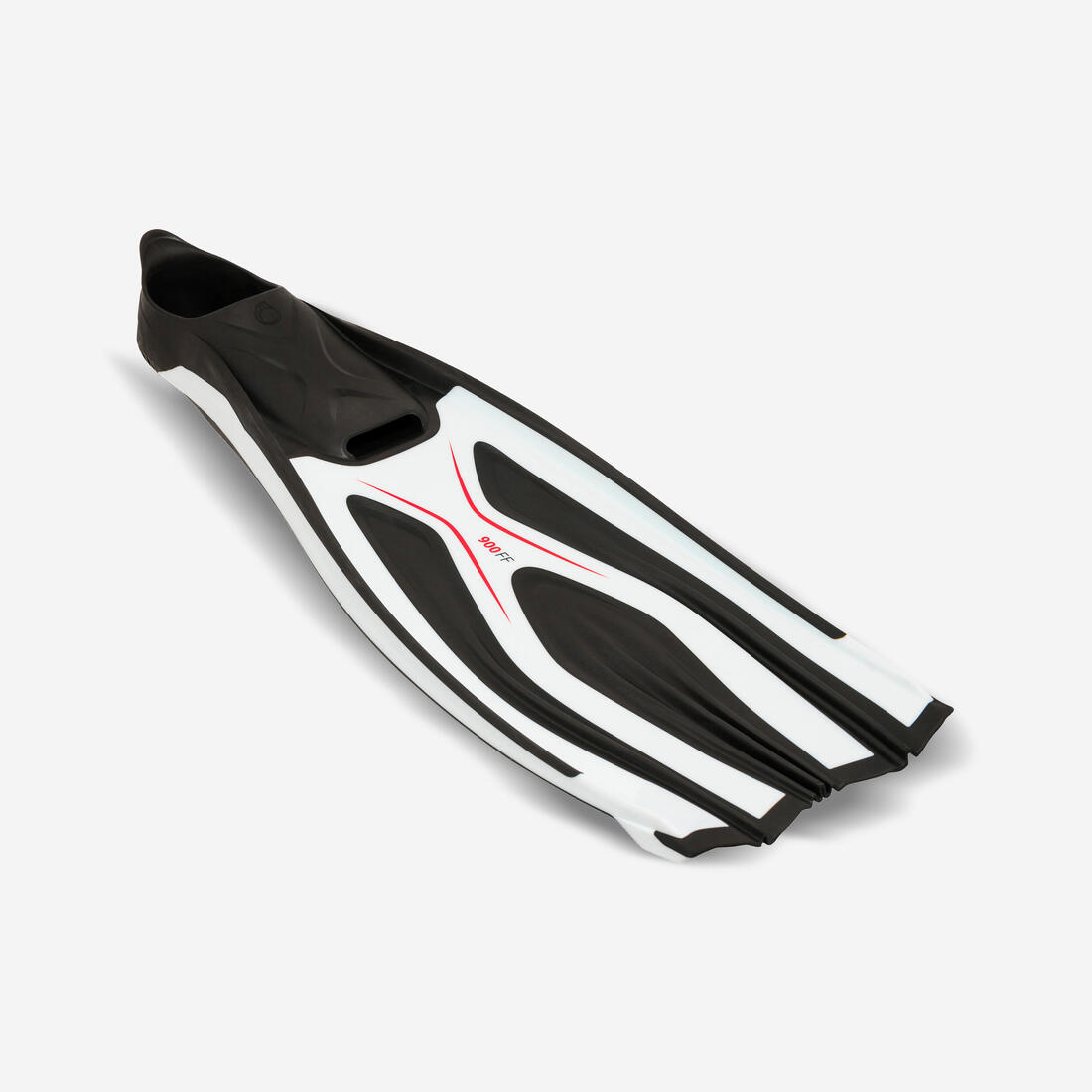 Palmes plongée - FF 500 Power Blanc Noir – rouge fluo