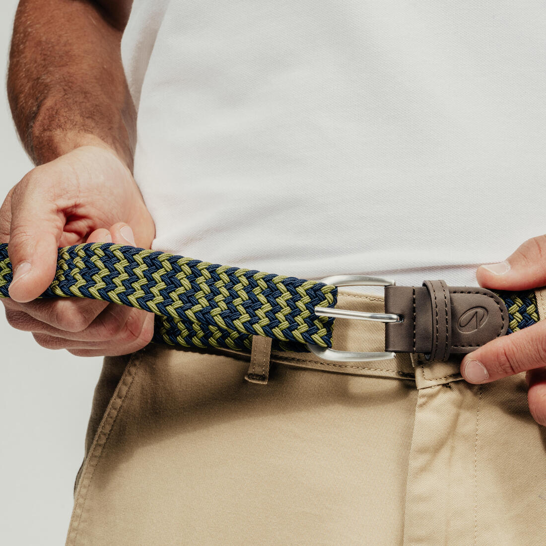 Ceinture golf tressée élastique & extensible