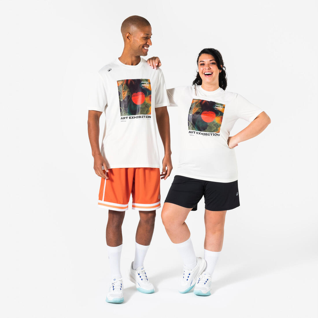 T-SHIRT / MAILLOT DE BASKETBALL HOMME TS500 BLANC 6 PHOTOS