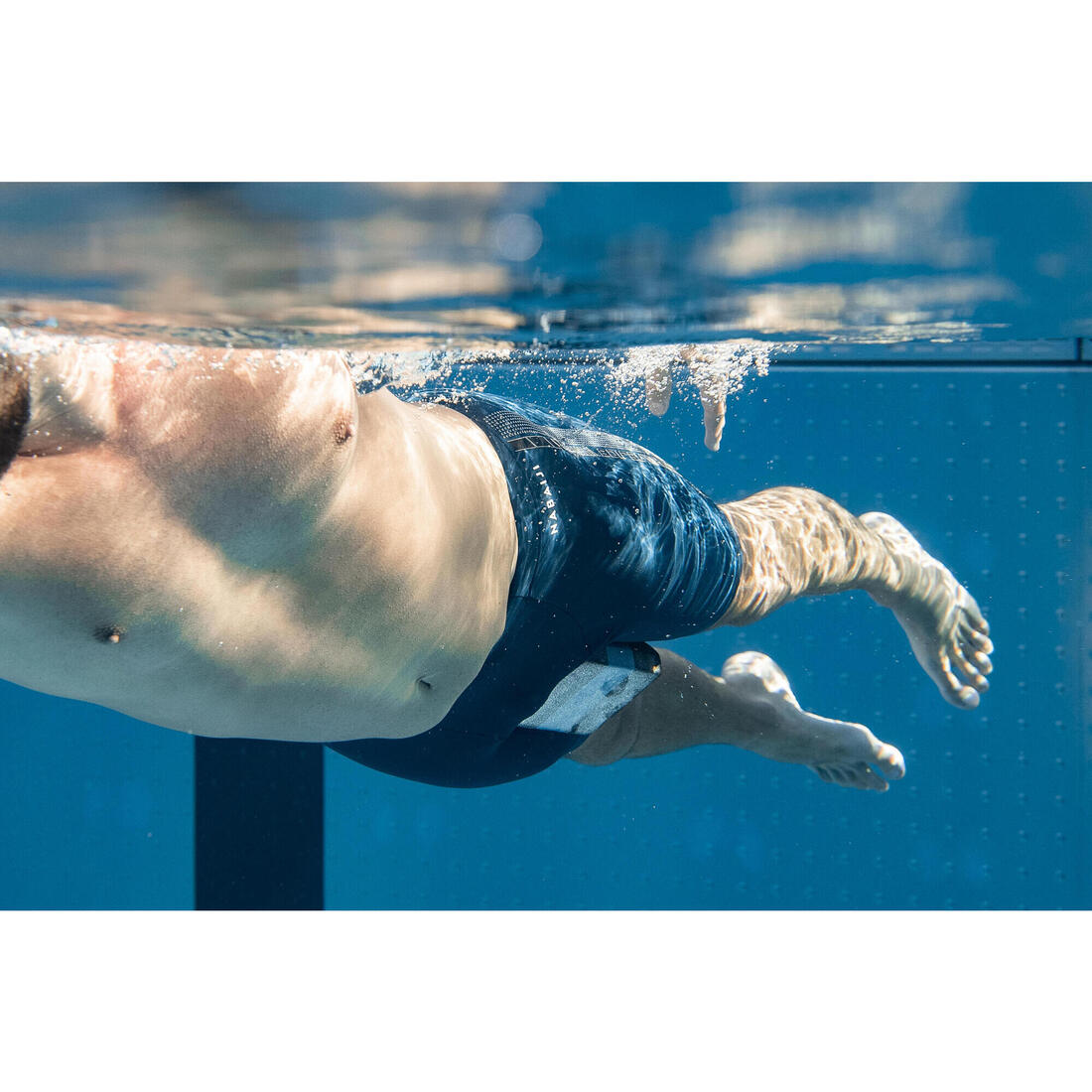 Pullbuoy de natation 500 taille l noir bleu